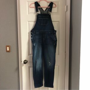 TORRID First at Fit Denim Overalls Distressed, Women’s Size 14